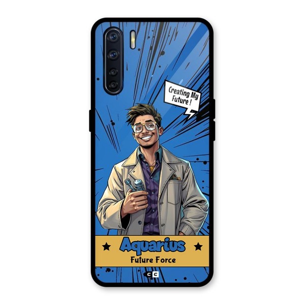 Aquarius Force Glass Back Case for Oppo F15