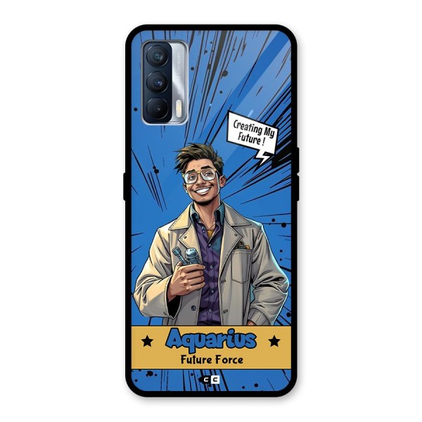 Aquarius Force Glass Back Case for Realme X7