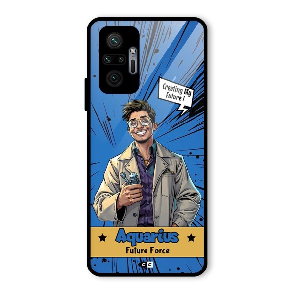 Aquarius Force Glass Back Case for Redmi Note 10 Pro Max