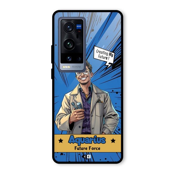 Aquarius Force Glass Back Case for Vivo X60 Pro Plus