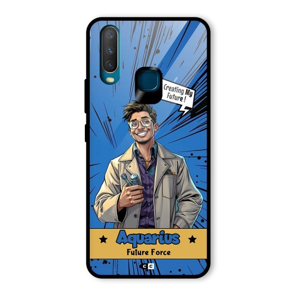 Aquarius Force Glass Back Case for Vivo Y15