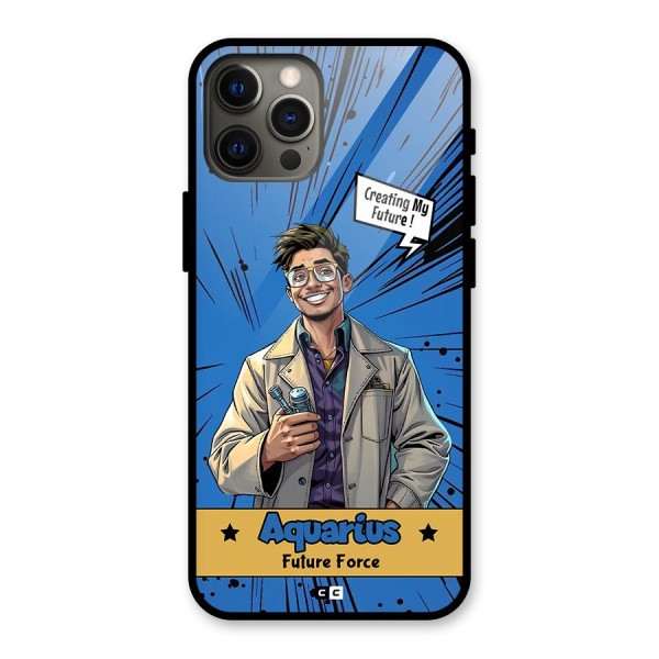 Aquarius Force Glass Back Case for iPhone 12 Pro Max