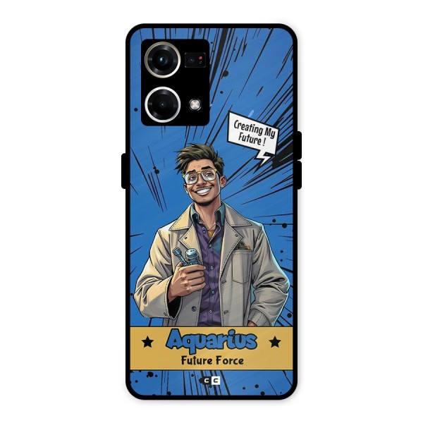 Aquarius Force Metal Back Case for Oppo F21s Pro 4G