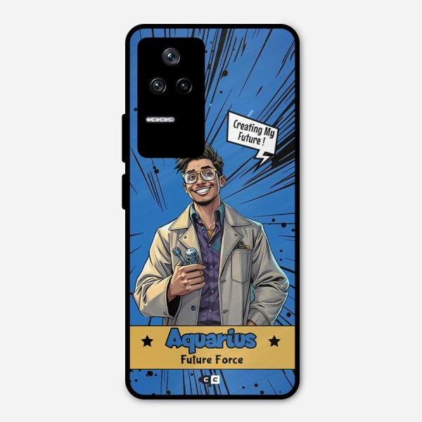 Aquarius Force Metal Back Case for Poco F4 5G