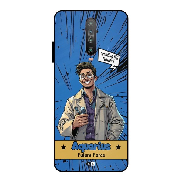 Aquarius Force Metal Back Case for Poco X2