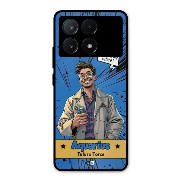 Aquarius Force Metal Back Case for Poco X6 Pro