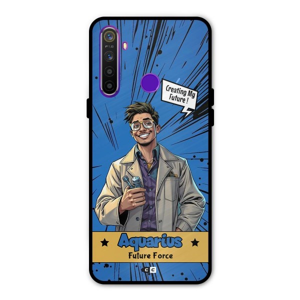 Aquarius Force Metal Back Case for Realme 5i