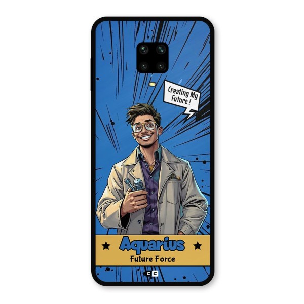 Aquarius Force Metal Back Case for Redmi Note 9 Pro Max