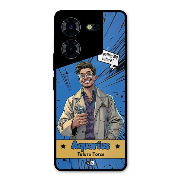 Aquarius Force Metal Back Case for Tecno Pova 5 Pro 5G