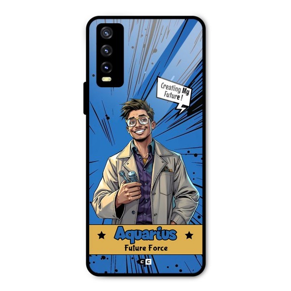 Aquarius Force Metal Back Case for Vivo Y20i