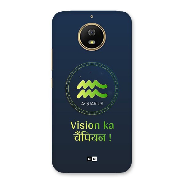Aquarius Vision Back Case for Moto G5s