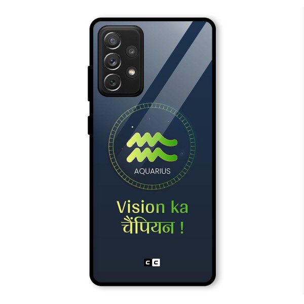 Aquarius Vision Glass Back Case for Galaxy A72