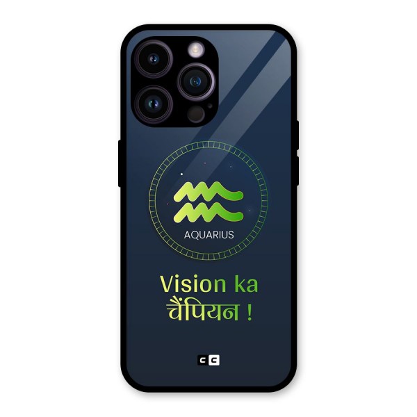 Aquarius Vision Glass Back Case for iPhone 14 Pro Max