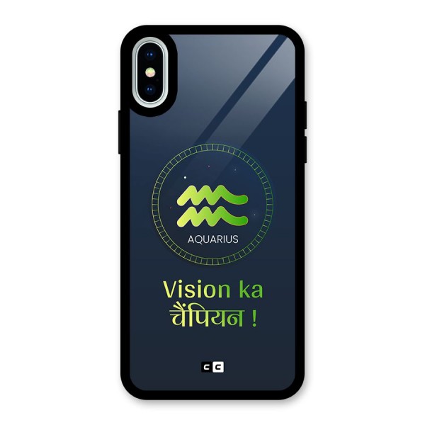 Aquarius Vision Glass Back Case for iPhone X