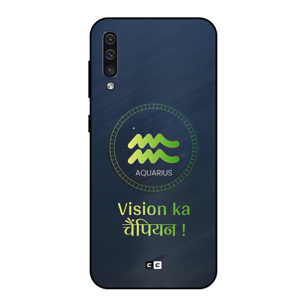 Aquarius Vision Metal Back Case for Galaxy A30s