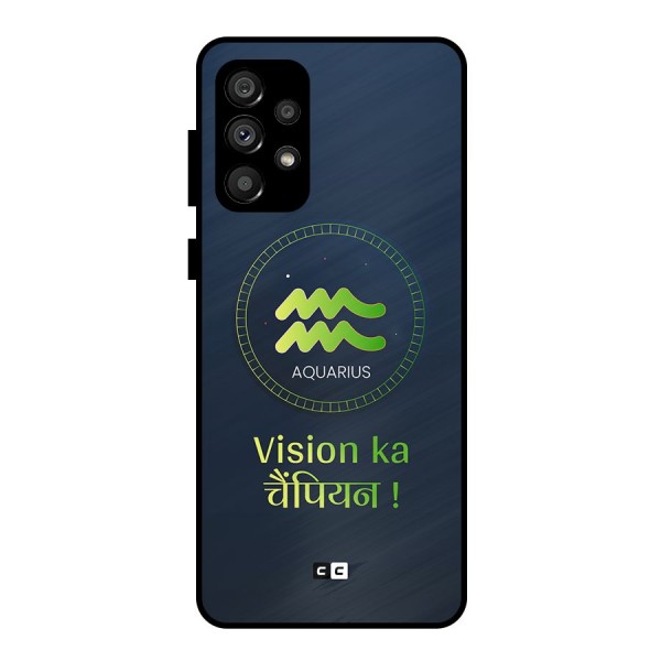 Aquarius Vision Metal Back Case for Galaxy A73 5G