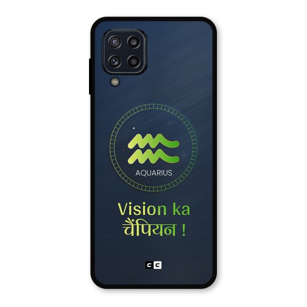Aquarius Vision Metal Back Case for Galaxy M32