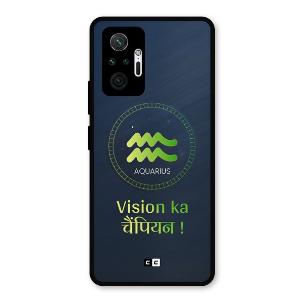 Aquarius Vision Metal Back Case for Redmi Note 10 Pro Max