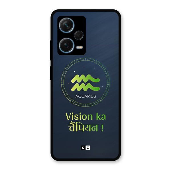 Aquarius Vision Metal Back Case for Redmi Note 12 Pro Plus 5G