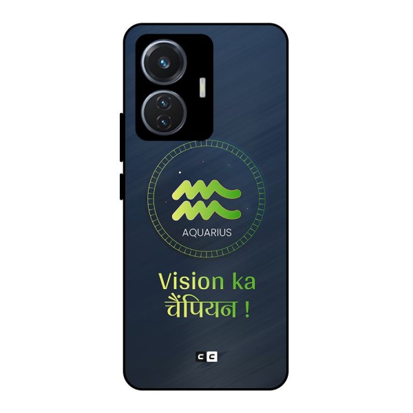 Aquarius Vision Metal Back Case for iQOO Z6 44W