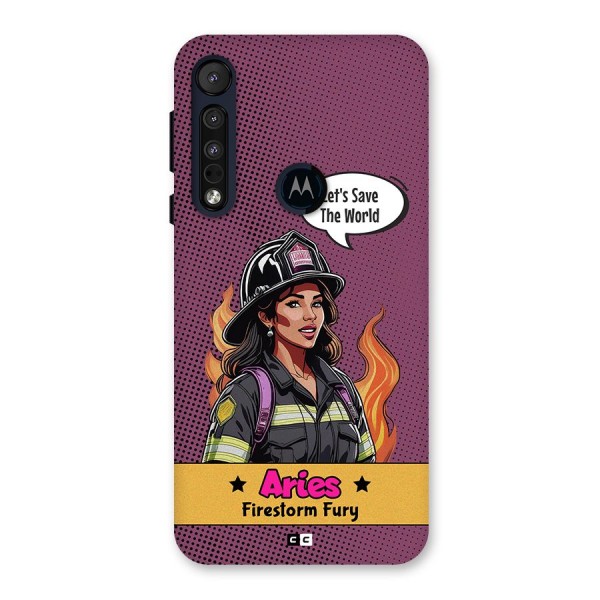 Aries Fury Back Case for Motorola One Macro