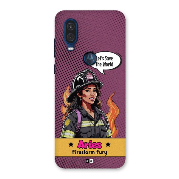 Aries Fury Back Case for Motorola One Vision