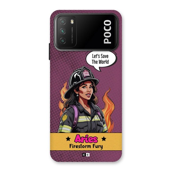 Aries Fury Back Case for Poco M3