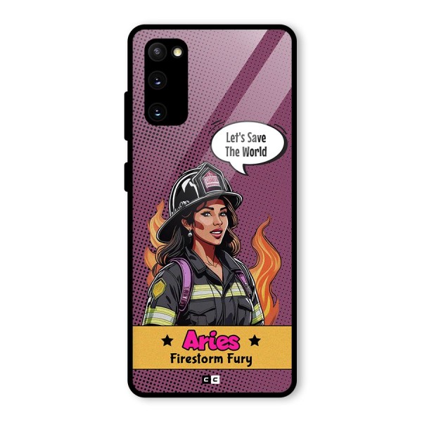Aries Fury Glass Back Case for Galaxy S20 FE 5G