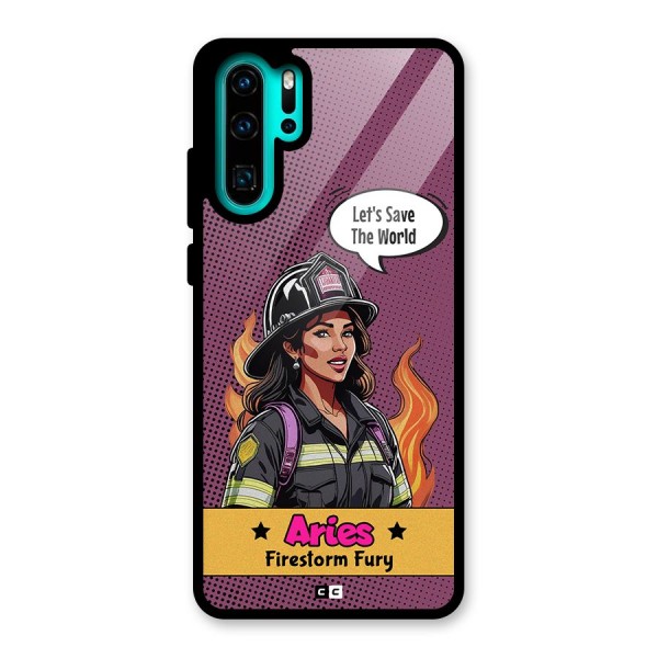 Aries Fury Glass Back Case for Huawei P30 Pro