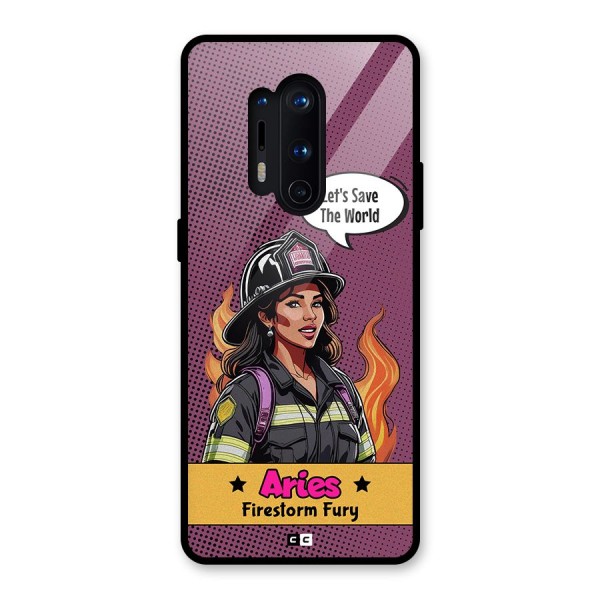 Aries Fury Glass Back Case for OnePlus 8 Pro