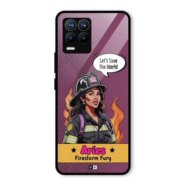 Aries Fury Glass Back Case for Realme 8 Pro