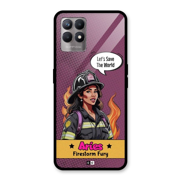 Aries Fury Glass Back Case for Realme Narzo 50