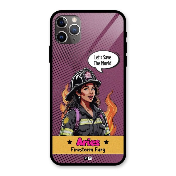 Aries Fury Glass Back Case for iPhone 11 Pro Max