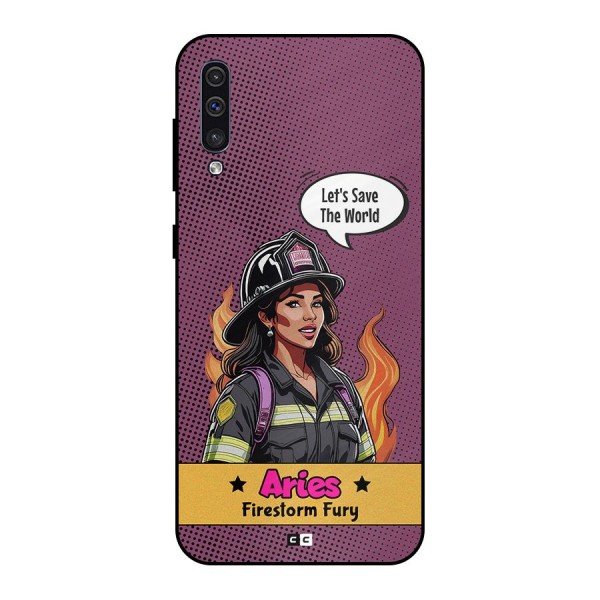 Aries Fury Metal Back Case for Galaxy A30s