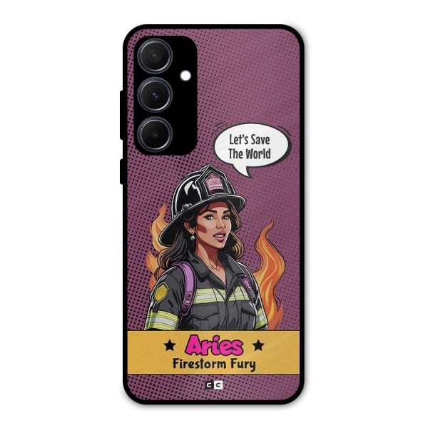 Aries Fury Metal Back Case for Galaxy A35