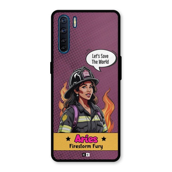 Aries Fury Metal Back Case for Oppo F15