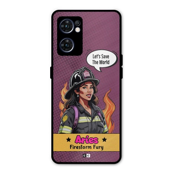 Aries Fury Metal Back Case for Oppo Reno7 5G