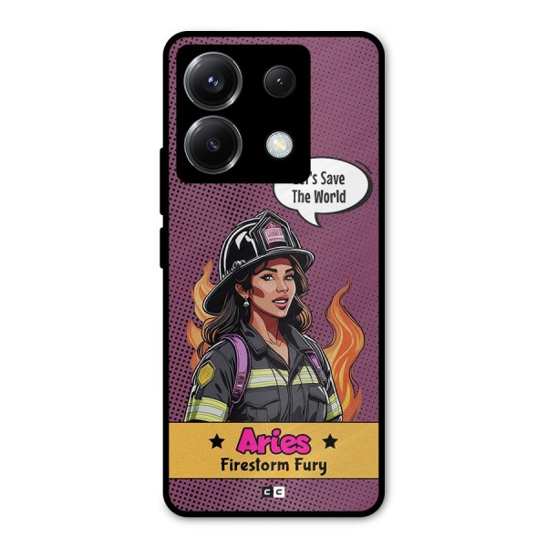 Aries Fury Metal Back Case for Poco X6