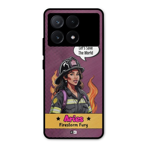 Aries Fury Metal Back Case for Poco X6 Pro