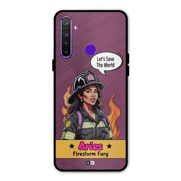 Aries Fury Metal Back Case for Realme 5