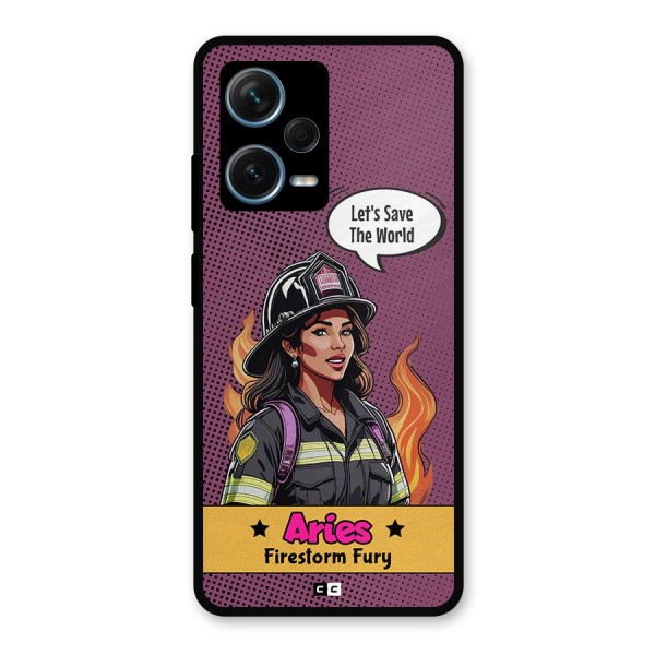 Aries Fury Metal Back Case for Redmi Note 12 Pro Plus 5G
