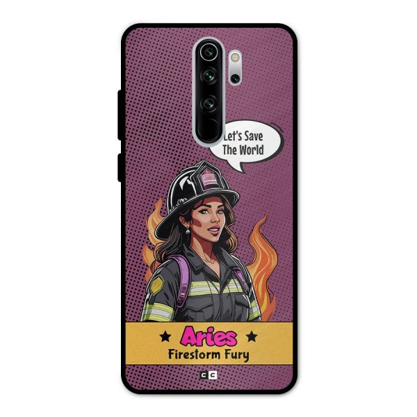Aries Fury Metal Back Case for Redmi Note 8 Pro