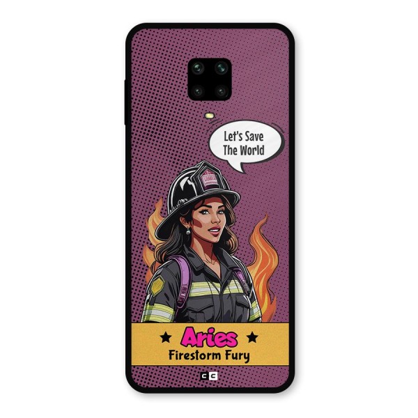 Aries Fury Metal Back Case for Redmi Note 9 Pro Max