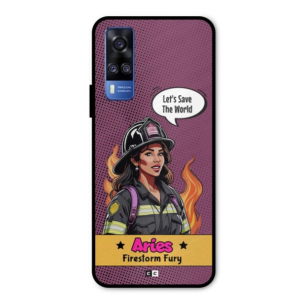 Aries Fury Metal Back Case for Vivo Y51A