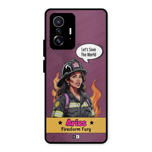 Aries Fury Metal Back Case for Xiaomi 11T Pro