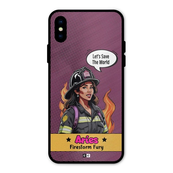 Aries Fury Metal Back Case for iPhone XS