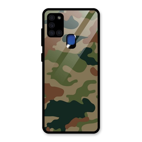 Army Camouflage Back Case for Galaxy A21s