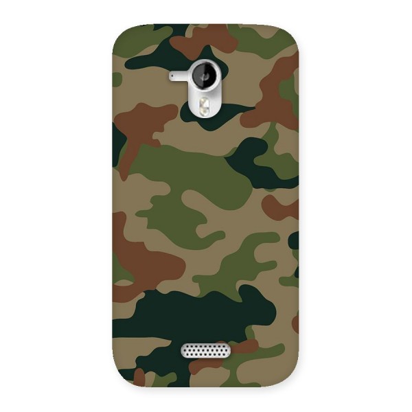 Army Camouflage Back Case for Micromax Canvas HD A116