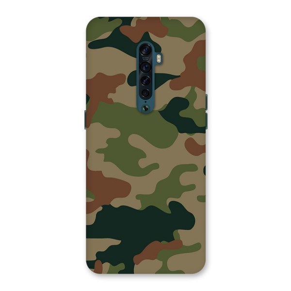 Army Camouflage Back Case for Oppo Reno2