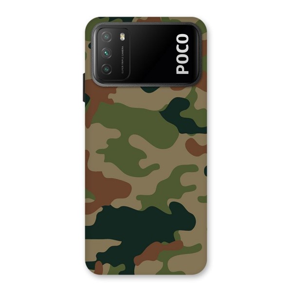 Army Camouflage Back Case for Poco M3